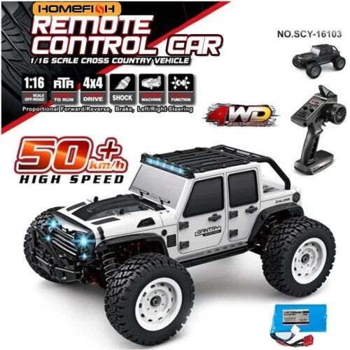 SCY 1:16 50KM/H 4WD RC カー LED トラック 1:16 75km/h Or 50km/h 4wd Rc Car With Led Remote Control